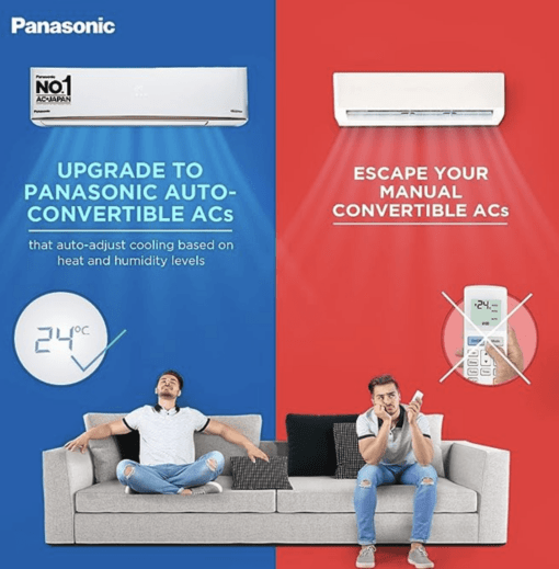 Panasonic 1 Ton 3 Star Inverter Split Air Conditioner (Copper, PM 2.5 Air Purification, 2022 Model, CS/CU-RU12XKYA, White) - Image 3